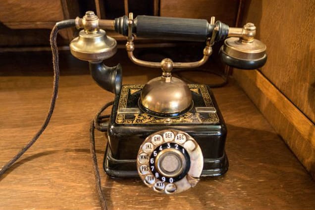 Image of an Old telephone for the article Telehealth- Bridging Gaps in Modern Healthcare
