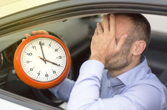 Photo of a frustrated commuter for the blog post Telehealth in Preventive Care Revolutionizing Health and Wellness