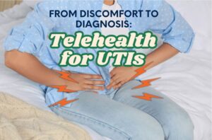 Person Suffering from Cystitis for the article From Discomfort to Diagnosis Telehealth for UTIs