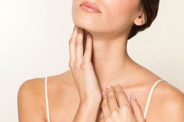 Woman with healthy glowing skin
