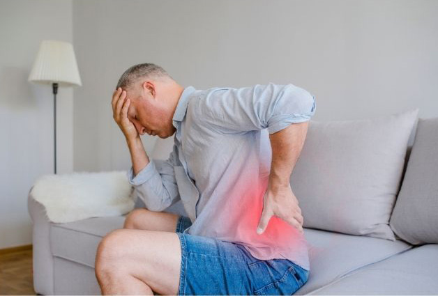 Man suffering from chronic pain