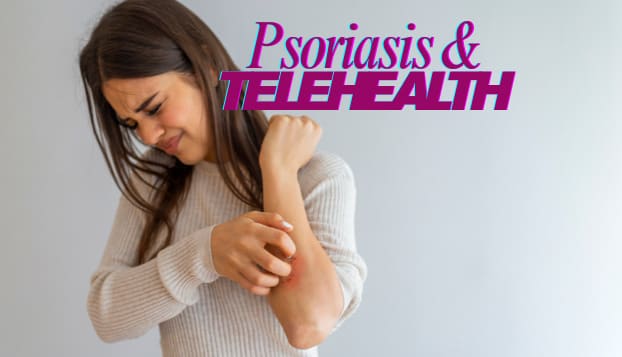 Woman Scratching Irritated Skin on Arm