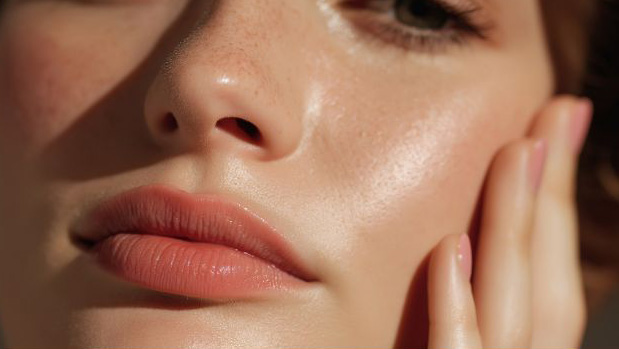 Close-up photo of healthy skin