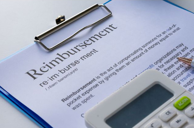 photo of a reimbursement form