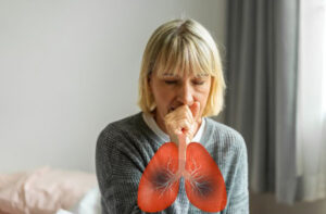 Adult suffering from RSV