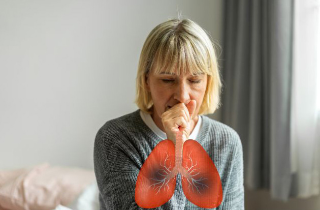 Adult suffering from RSV