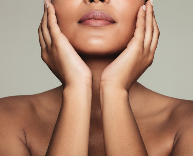 Photo of woman with healthy skin for the blog post on GLP-1 skin changes.