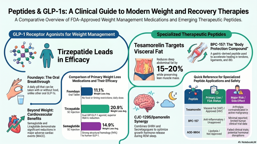 Best Peptides for Weight Loss Infographic